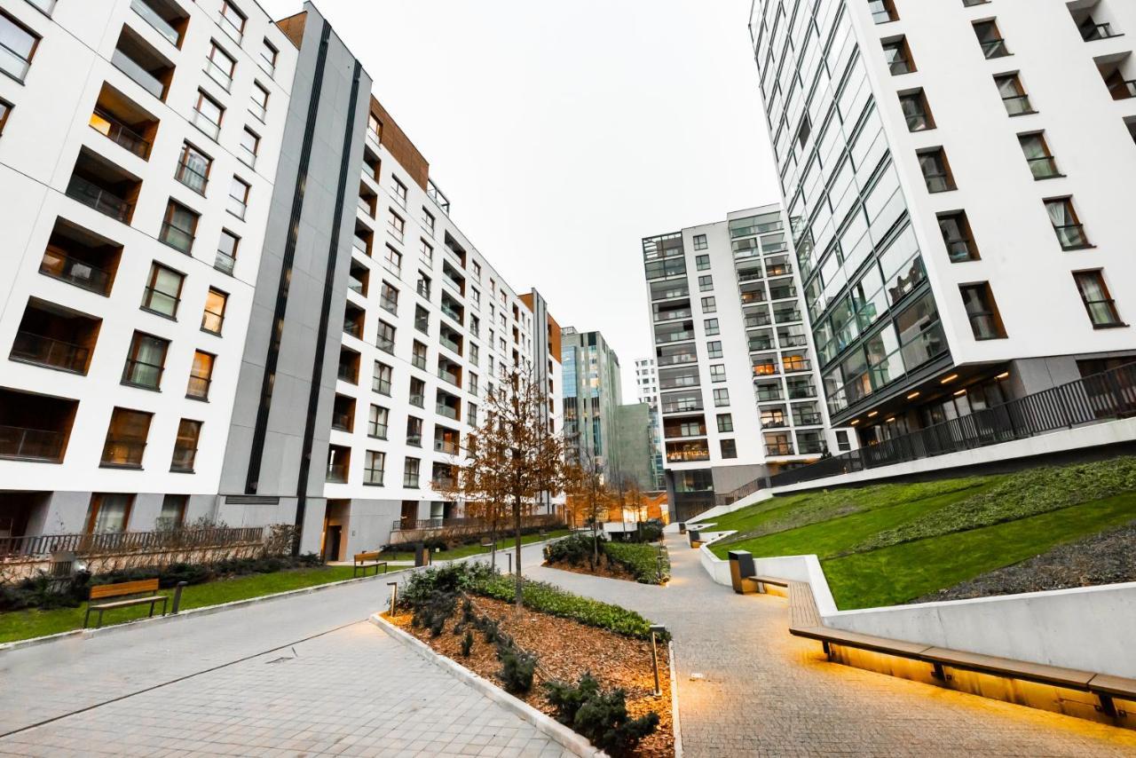 Grzybowska Luxury Apartment Varsovia Exterior foto